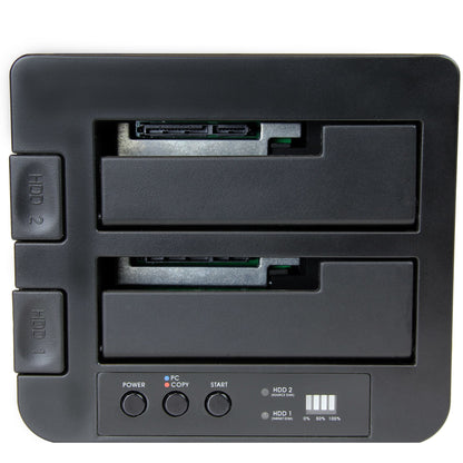 StarTech.com SDOCK2U313R duplicador de datos o soporte Duplicador de discos duros Negro 2 copias
