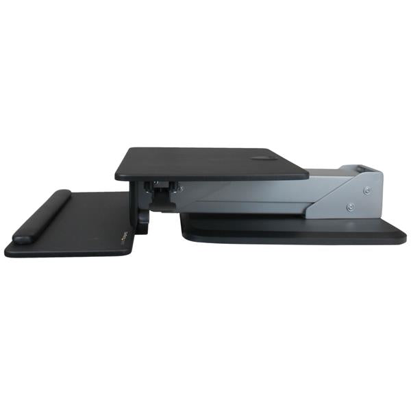 StarTech.com ARMSTS mueble o soporte para dispositivos multimedia Negro, Plata Panel plano Soporte multimedia
