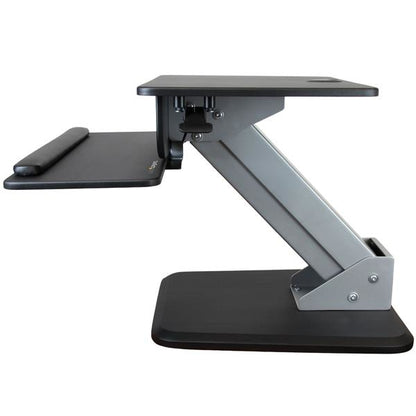 StarTech.com ARMSTS mueble o soporte para dispositivos multimedia Negro, Plata Panel plano Soporte multimedia