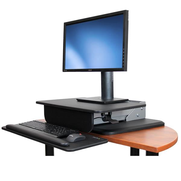 StarTech.com ARMSTS mueble o soporte para dispositivos multimedia Negro, Plata Panel plano Soporte multimedia
