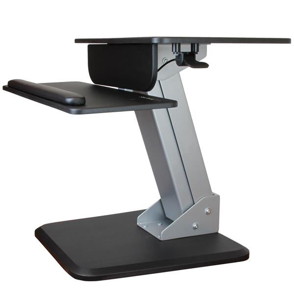 StarTech.com ARMSTS mueble o soporte para dispositivos multimedia Negro, Plata Panel plano Soporte multimedia
