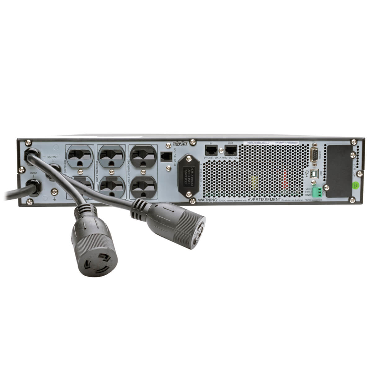 Tripp Lite SU3000LCD2UHV sistema de alimentación ininterrumpida (UPS) Doble conversión (en línea) 3 kVA 2700 W 8 salidas AC