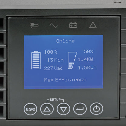 Tripp Lite SU3000LCD2UHV sistema de alimentación ininterrumpida (UPS) Doble conversión (en línea) 3 kVA 2700 W 8 salidas AC