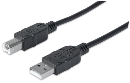 Cable Manhattan USB B Alta Velocidad 2.0 A-B3m Color Negro