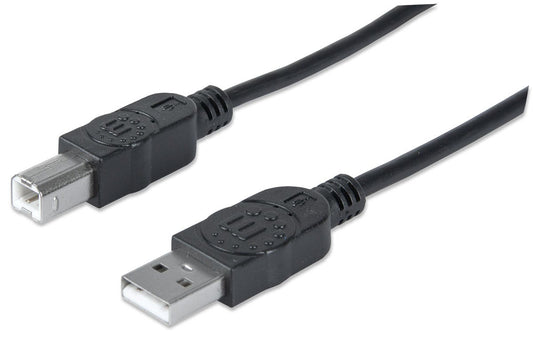 Cable Manhattan USB B Alta Velocidad 2.0 A-B3m Color Negro