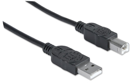 Cable Manhattan USB B Alta Velocidad 2.0 A-B3m Color Negro