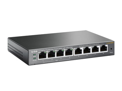 TP-Link TL-SG108PE Gestionado L2 Gigabit Ethernet (10/100/1000) Energía sobre Ethernet (PoE) Negro