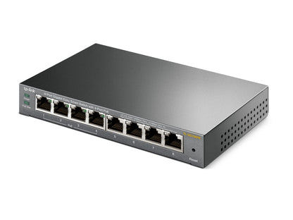 TP-Link TL-SG108PE Gestionado L2 Gigabit Ethernet (10/100/1000) Energía sobre Ethernet (PoE) Negro