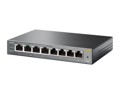 TP-Link TL-SG108PE Gestionado L2 Gigabit Ethernet (10/100/1000) Energía sobre Ethernet (PoE) Negro