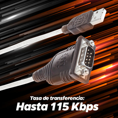 Convertidor Manhattan USB a Puerto Serial 1.8m