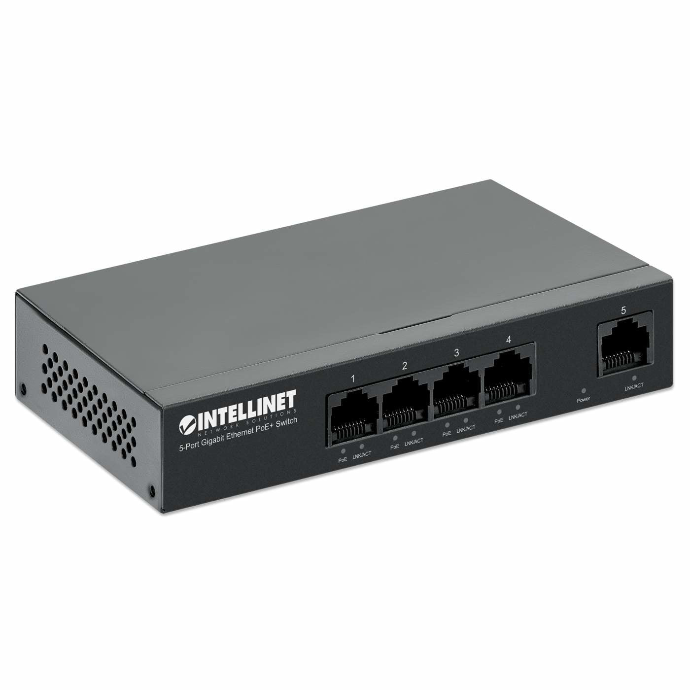 Intellinet 561792 dispositivo de redes Gigabit Ethernet (10/100/1000) Energía sobre Ethernet (PoE) Negro