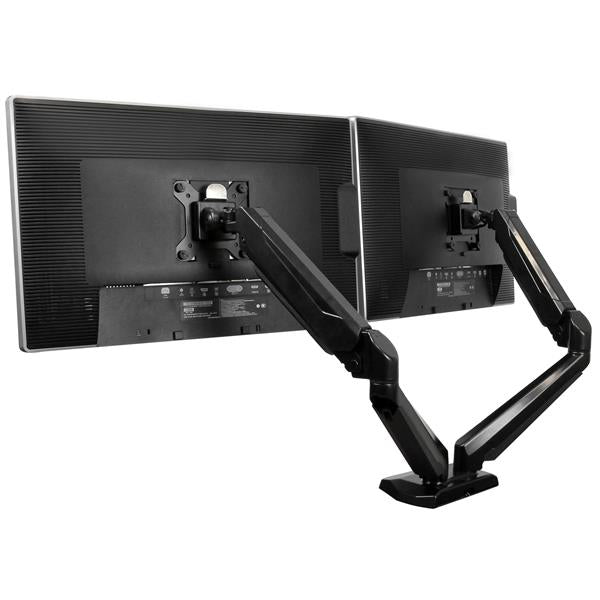 StarTech.com ARMSLIMDUO soporte para pantalla plana 76.2 cm (30") Escritorio Negro