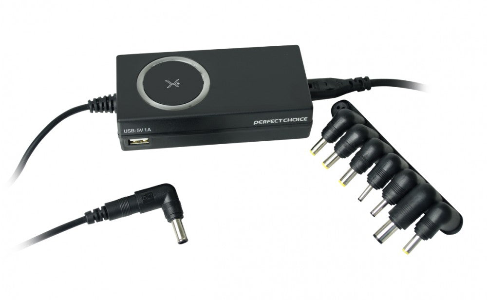 Perfect Choice PC-240747 adaptador e inversor de corriente Interior 65 W Negro