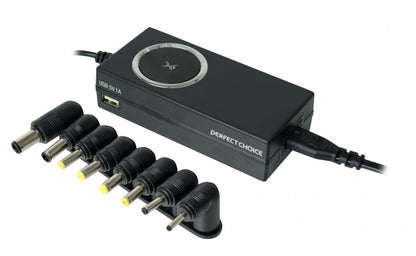 Perfect Choice PC-240747 adaptador e inversor de corriente Interior 65 W Negro