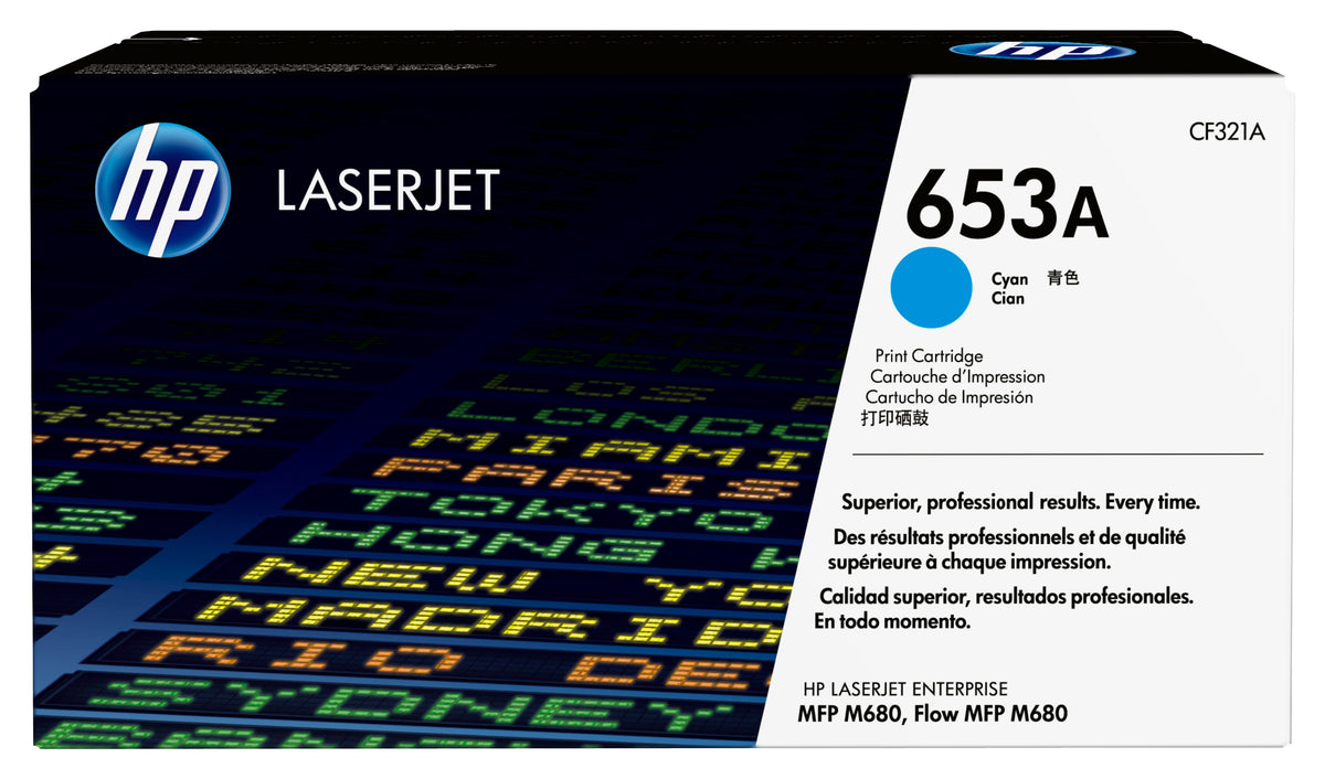 Toner HP 653A Cyan