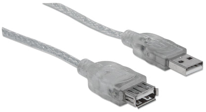 Manhattan 340502 cable USB 4.5 m USB A Transparente