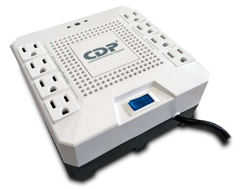 Regulador de Voltaje CDP 1800VA/1000W 8 Contactos