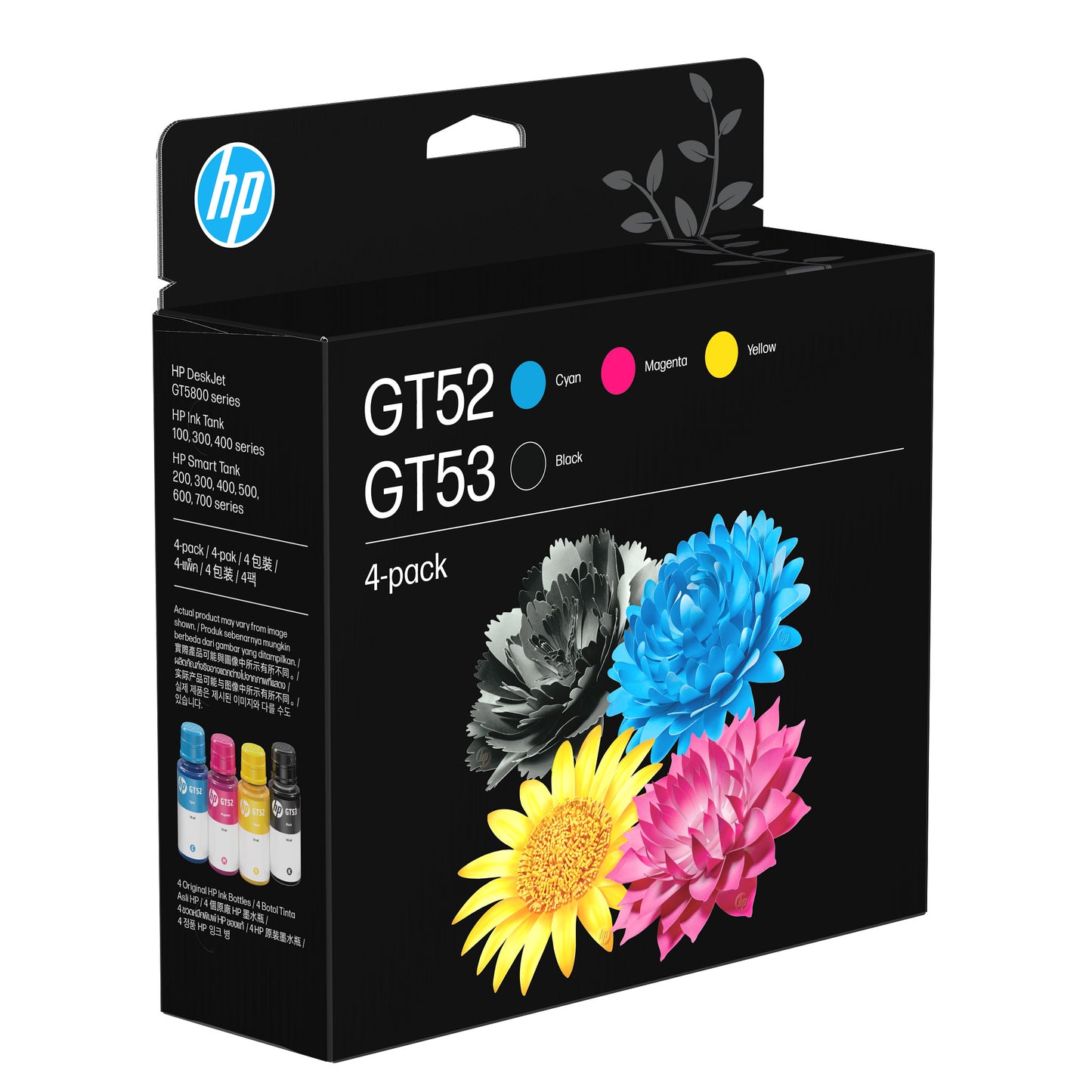 Botella de Tintas HP GT53/GT52 Combo 4-PACK