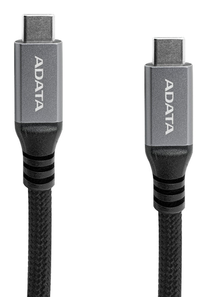 Cable Magnético Adata Usb-C Adopta El Usb 3.2 Gen2 Estandar Velocidad De Transferencia De Datos De 10 Gbps Color Negro