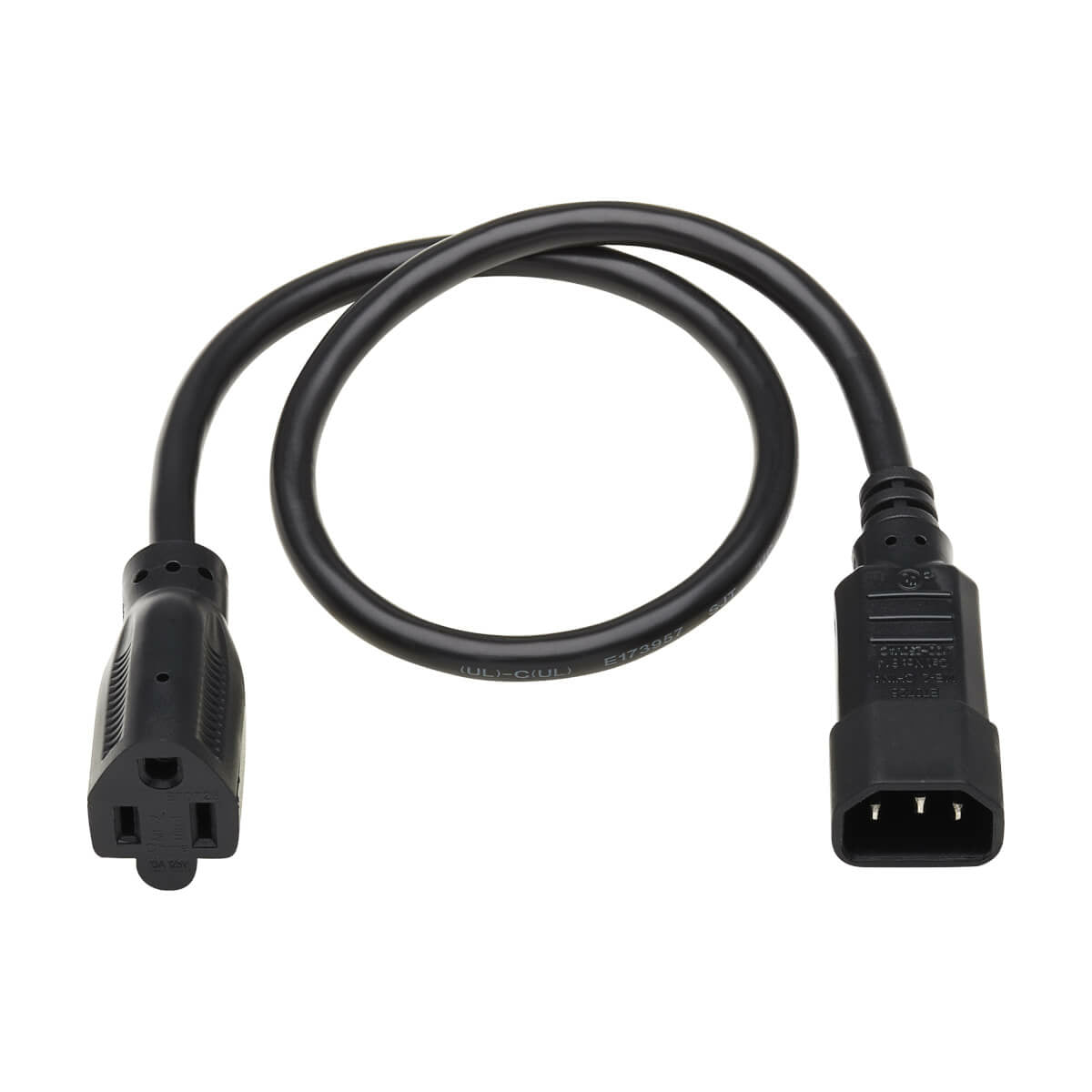 Tripp Lite P002-002 cable de alimentación Negro Acoplador C14