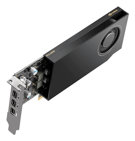 Tarjeta de Video PNY Pro NVIDIA RTX A1000 8GB Low Profile Single Fan GDDR6 PCIe 4.0 4xMini DisplayPort