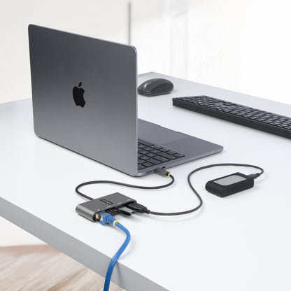 StarTech.com HB30C3A1GEA2 base para laptop o replicador de puertos Alámbrico USB 3.2 Gen 1 (3.1 Gen 1) Type-C Gris
