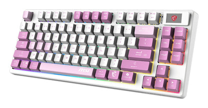Teclado Gamer MSI Forge GK600 TKL Wireless Violet Inalámbrico RGB USB 2.0 Mecánica lineal