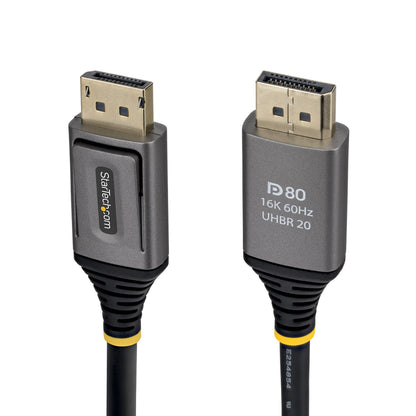 StarTech.com DP21V-50C-DP80-CABLE cable DisplayPort 0.5 m Negro