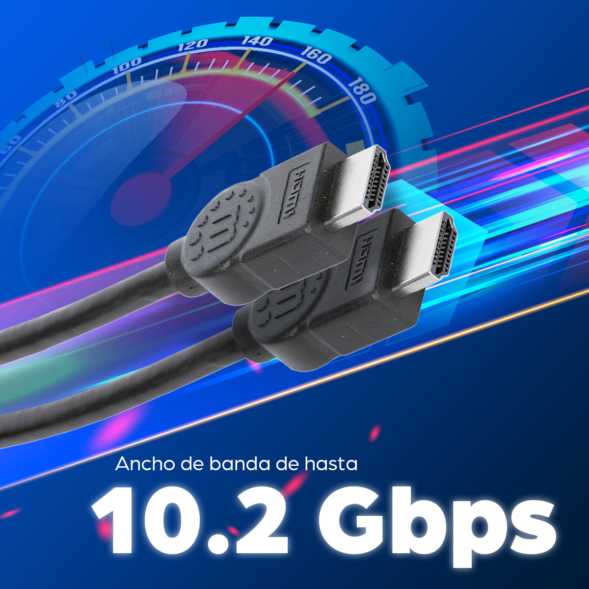 Cable Manhattan HDMI 1.3 M-MAlta Velocidad Blindado 7.5m Color Negro