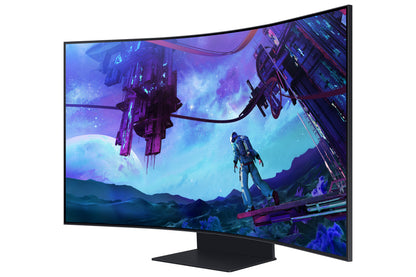 Monitor Samsung 55" Gaming Odyssey Ark 2th Gen 4K 3840x2160 165HZ VA Curvo 1000R 1MS HDR10 Bocinas Gaming HUB SMA