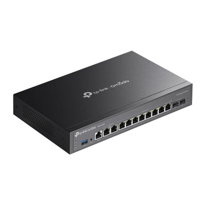 TP-Link Omada ER7412-M2 enrutador 2.5 Gigabit Ethernet, Gigabit Ethernet Negro