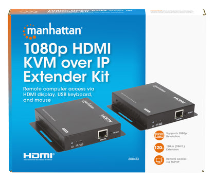 Extensor Video Manhattan HDMI KVM 120M via Cat6 1080p