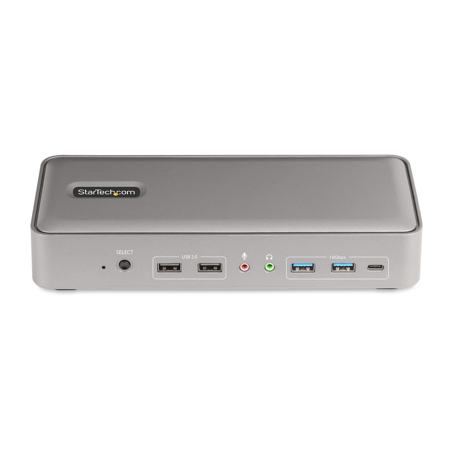 StarTech.com 129N-USBC-KVM-DOCK base para laptop o replicador de puertos Alámbrico USB 3.2 Gen 2 (3.1 Gen 2) Type-C Plata