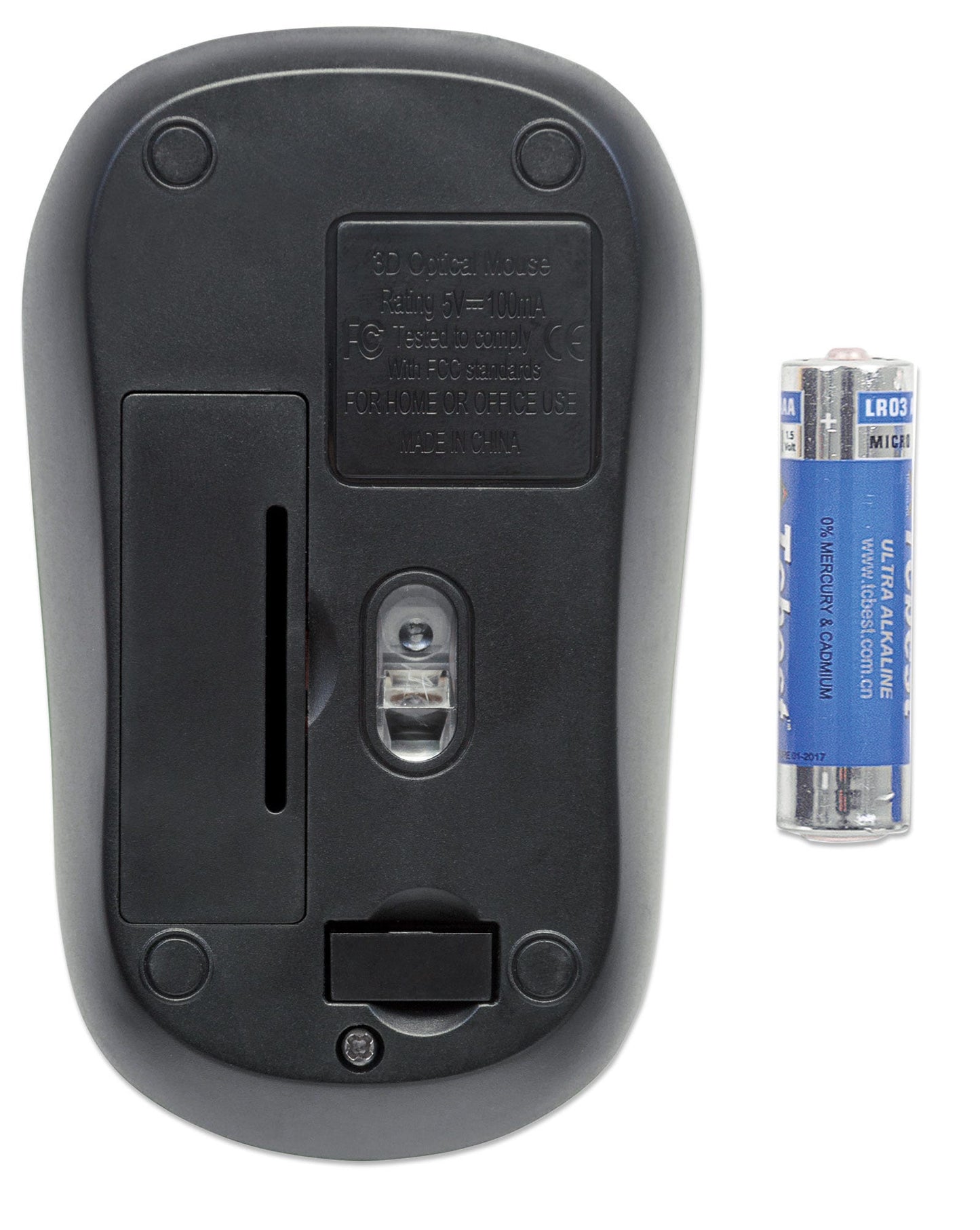 Mouse Manhattan Success Inalámbrico Óptico 1000 dpi Color Negro-Azul