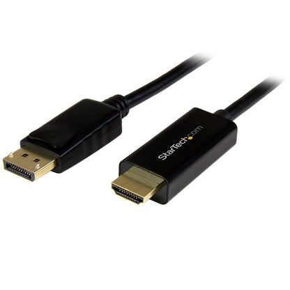 StarTech.com DP2HDMM3MB adaptador de cable de vídeo Negro