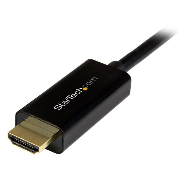 StarTech.com DP2HDMM3MB adaptador de cable de vídeo Negro