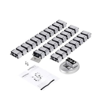 StarTech.com CMVBMOD organizador de cables Escritorio Funda de cable Plata 1 pieza(s)