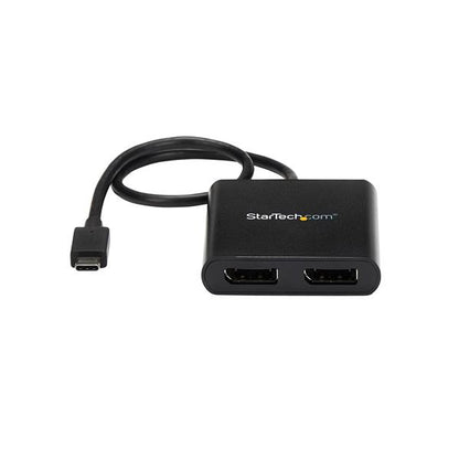 StarTech.com MSTCDP122DP adaptador gráfico USB 3840 x 2160 Pixeles Negro