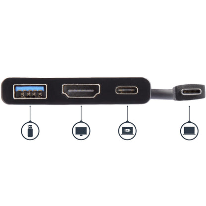 StarTech.com CDP2HDUACP base para laptop o replicador de puertos Alámbrico USB 3.2 Gen 1 (3.1 Gen 1) Type-C Negro