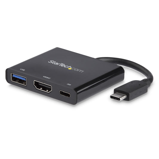 StarTech.com CDP2HDUACP base para laptop o replicador de puertos Alámbrico USB 3.2 Gen 1 (3.1 Gen 1) Type-C Negro