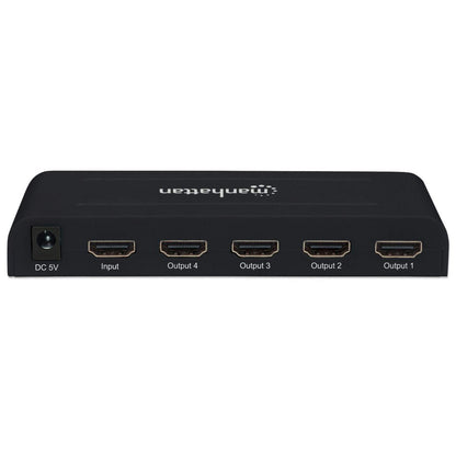 Video Splitter Manhattan HDMI 4K UHDTV 4 Puertos Color Negro