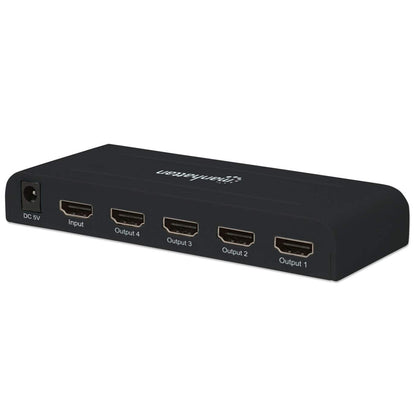Video Splitter Manhattan HDMI 4K UHDTV 4 Puertos Color Negro