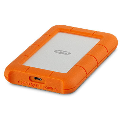 LaCie Rugged USB-C disco duro externo 2 TB 2.5" USB Tipo C 3.2 Gen 1 (3.1 Gen 1) Naranja, Plata