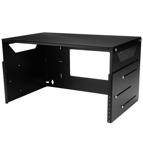 StarTech.com WALLSHELF4U armario rack Bastidor de pared Negro