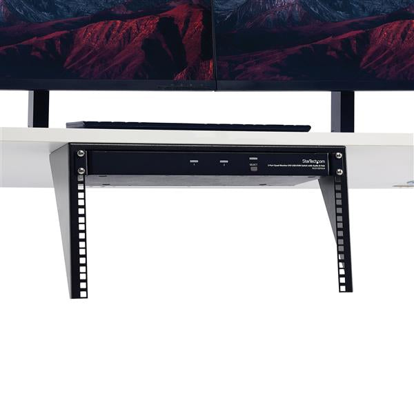 StarTech.com RK619WALLV armario rack Bastidor de pared Negro