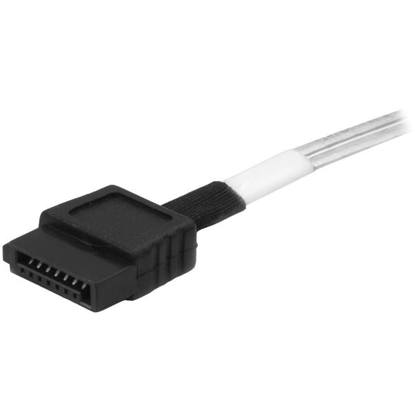 StarTech.com SAS43SAT1M cable Serial Attached SCSI (SAS) Negro, Plata
