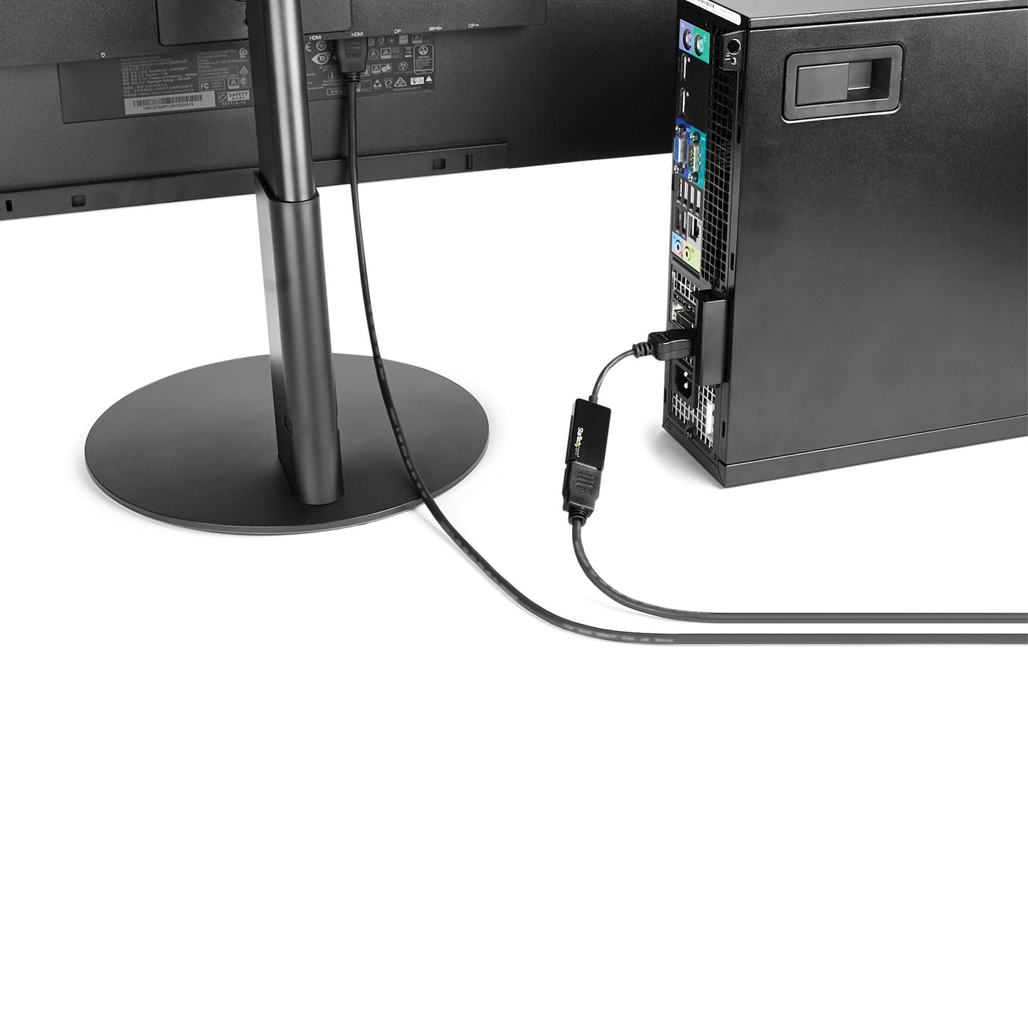 StarTech.com DP2HD4K60S adaptador de cable de vídeo 0.215 m Negro