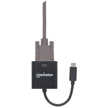 Convertidor Manhattan Video USB-C 3.1 a VGA-H Color Negro