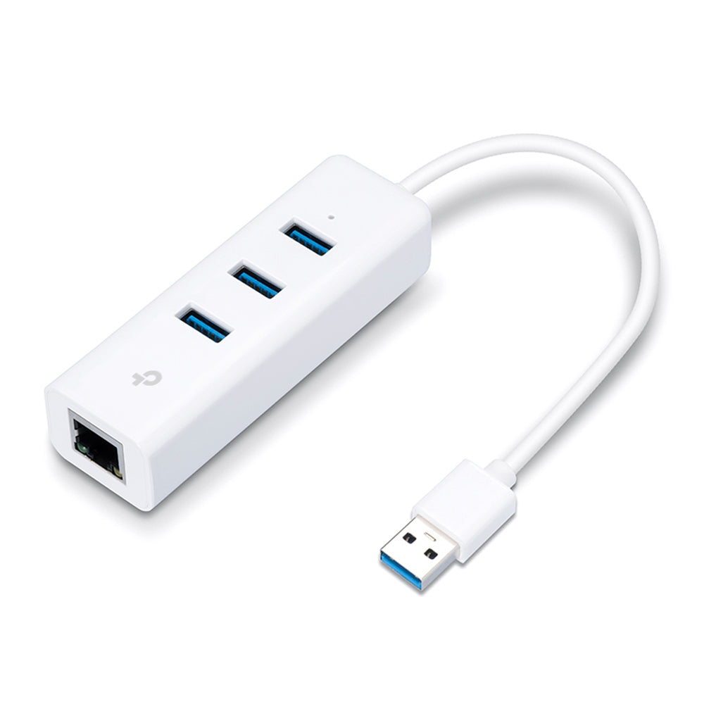 TP-Link UE330 base para laptop o replicador de puertos Alámbrico USB 3.2 Gen 1 (3.1 Gen 1) Type-A Blanco
