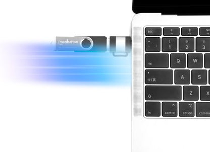 Adaptador Manhattan USB-C V3.2  Gen1 A-C y C-A 2 pzas